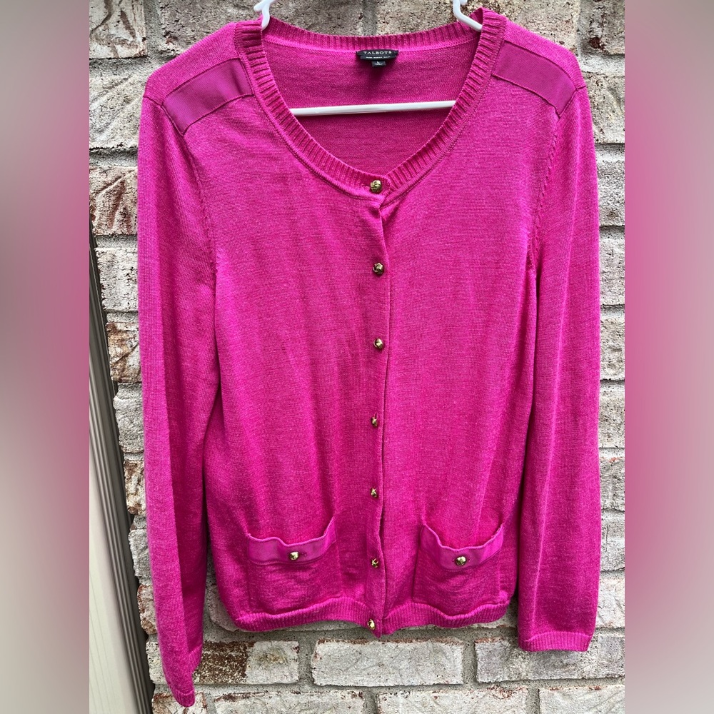 Talbots Pink Cardigan